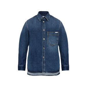 Givenchy Men's Logo Patch Denim Shirt